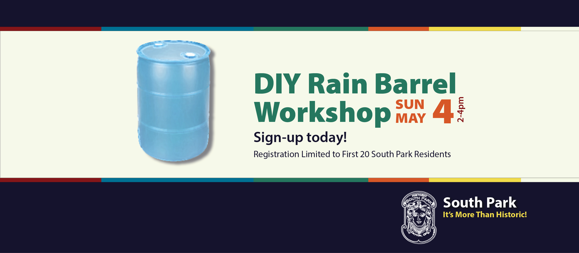 South Park DIY Rain Barrel Workshop
